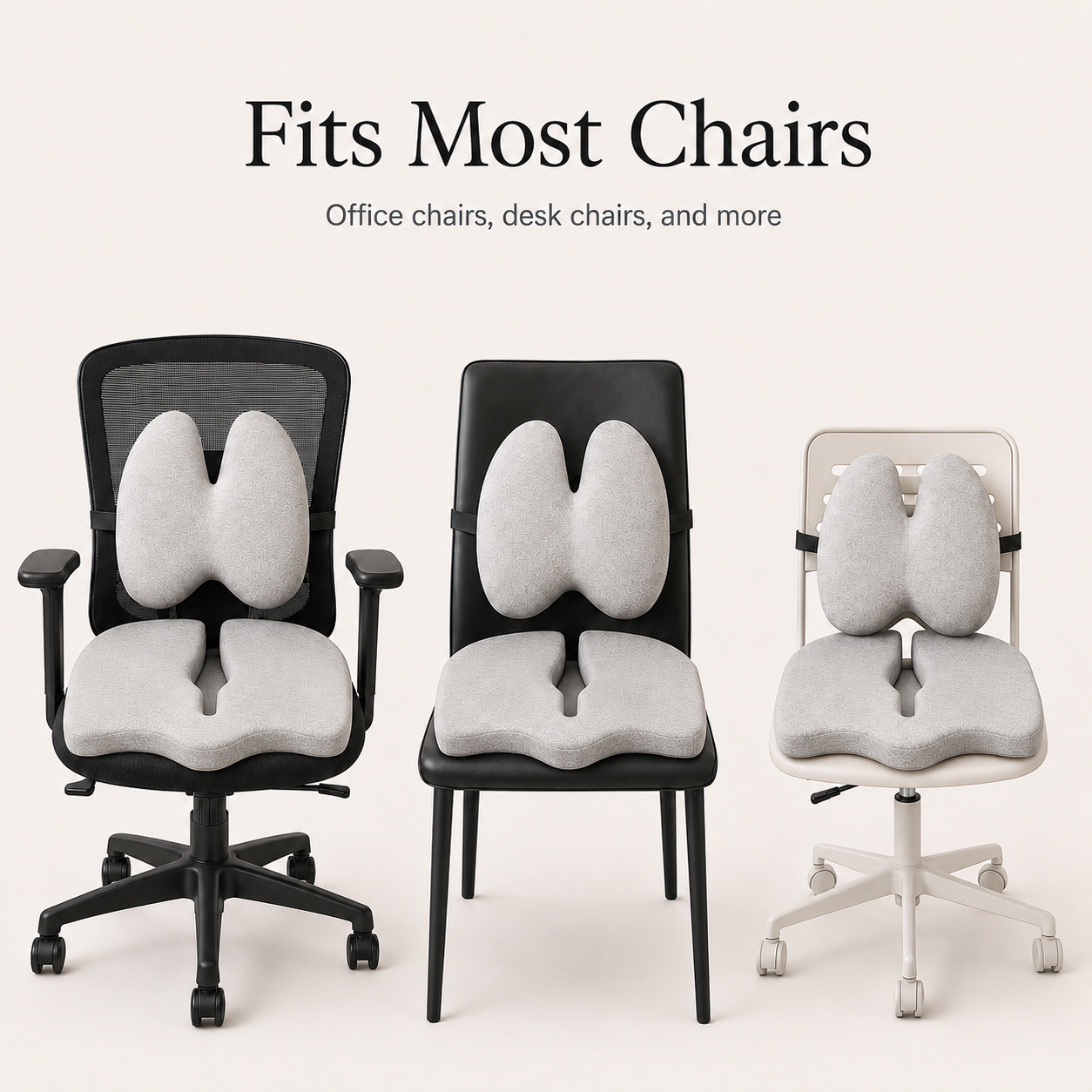 Aligneer Axiom Set | Memory Foam Lumbar Support for Everyday Chairs