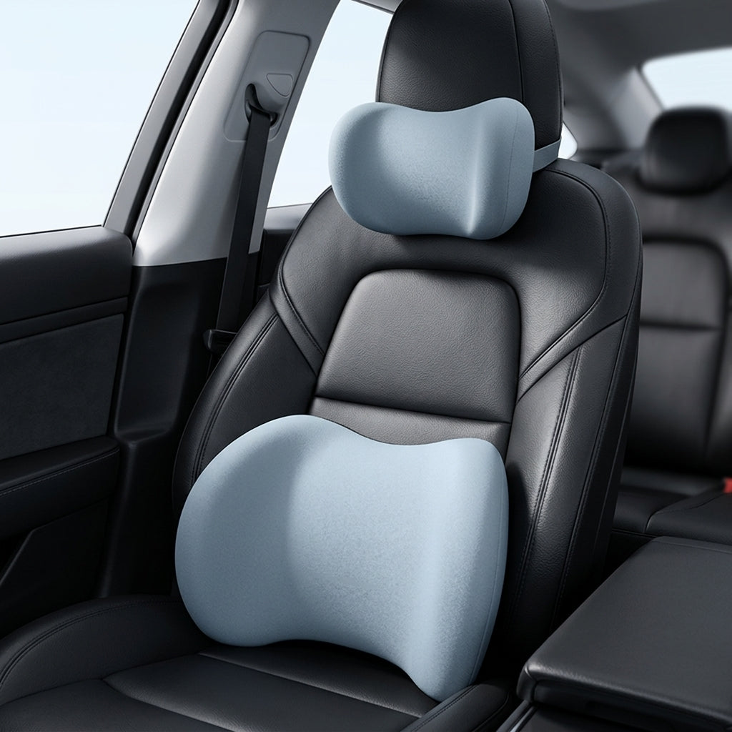 Aligneer Azure | Memory Foam Lumbar & Headrest Support
