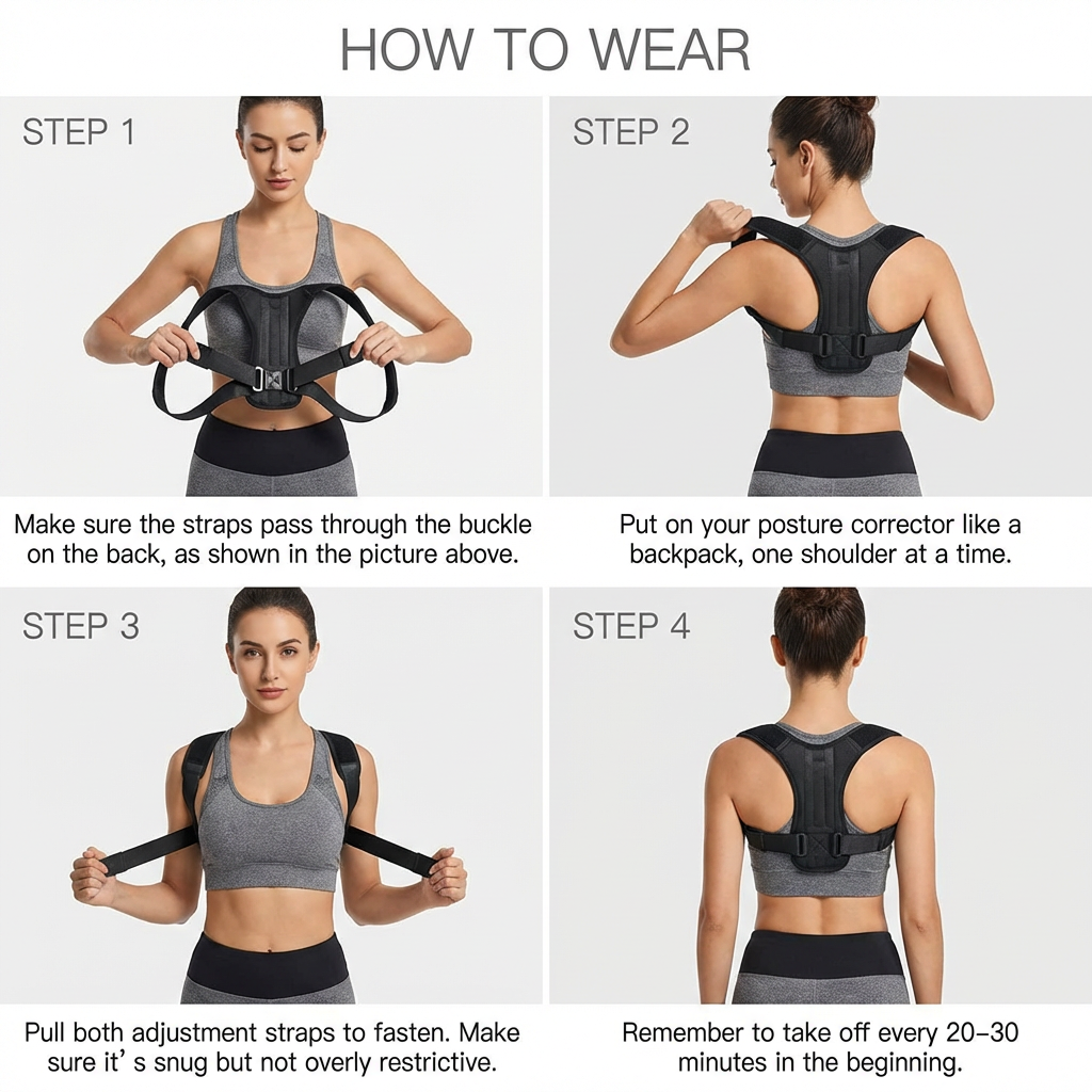 Posture-Corrector Brace (28–48″, Unisex) | Aligneer
