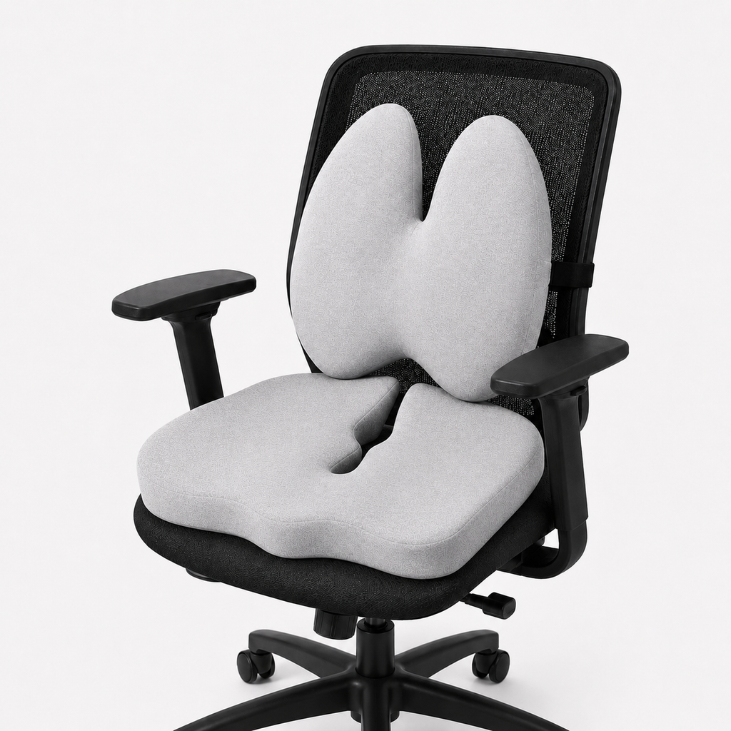 Aligneer Axiom Set | Memory Foam Lumbar Support for Everyday Chairs