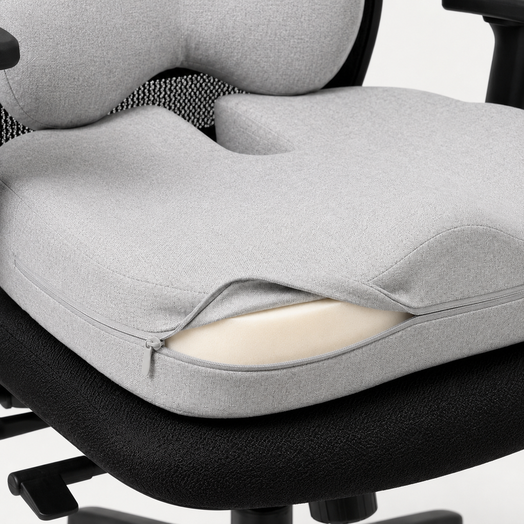 Aligneer Axiom Set | Memory Foam Lumbar Support for Everyday Chairs